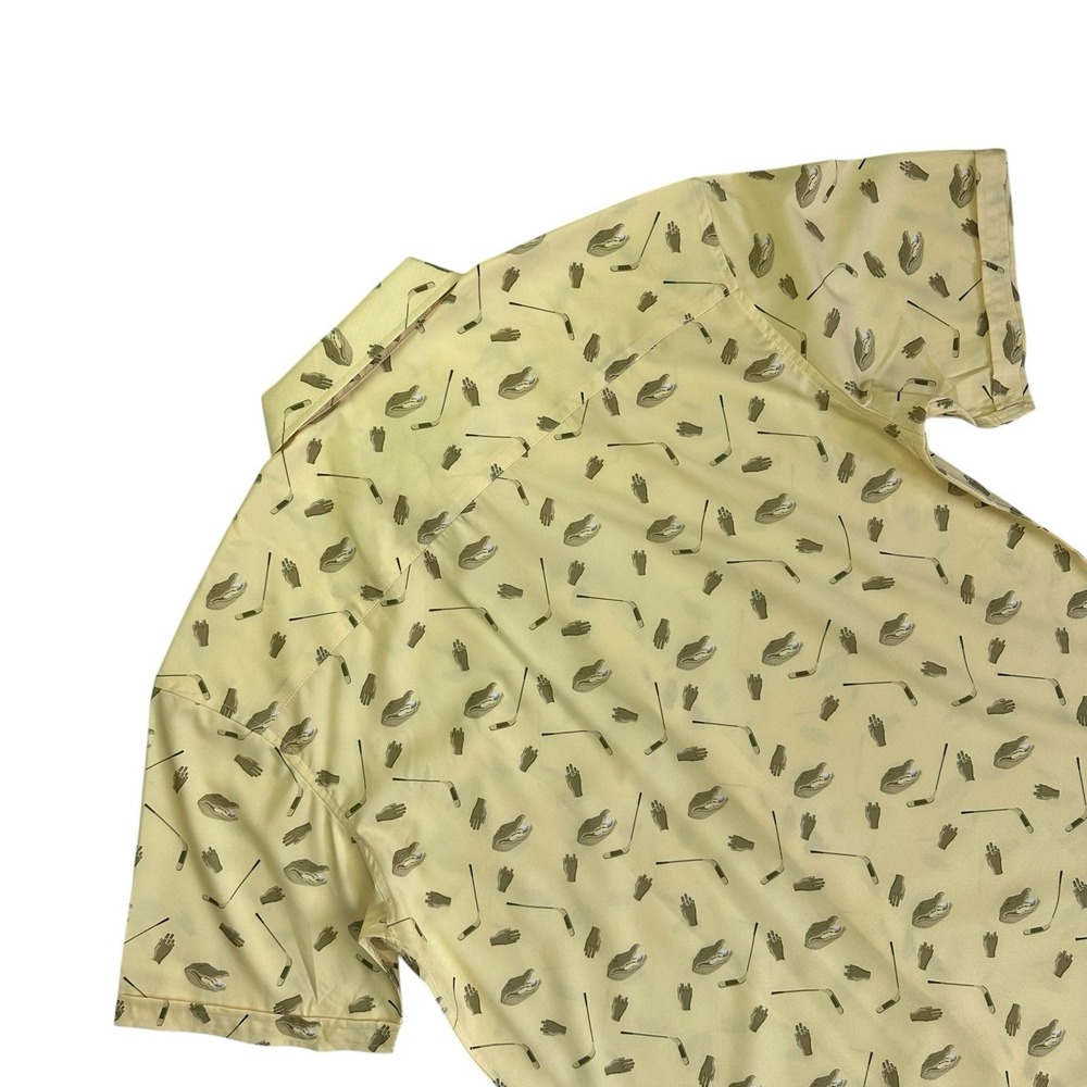 RSVLTS Golf Happy Gilmore Breakfast Balls Button Shirt Men Large Play for Chubbs - Picture 6 of 10